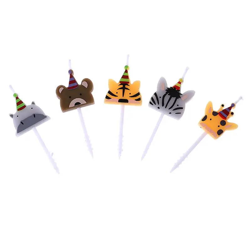 5 шт./компл. Милая свечка фотоформа карнавальные свечи для дня рождения с