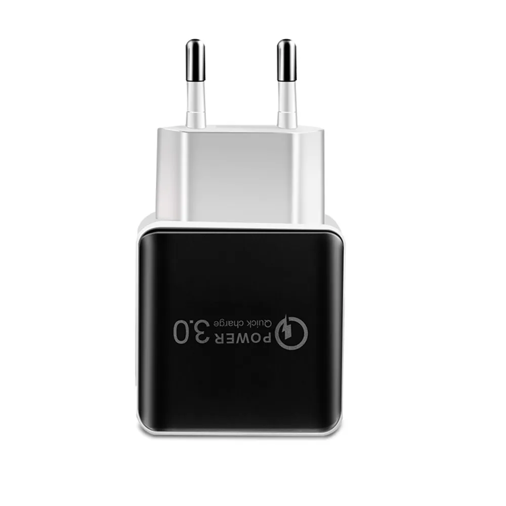 Универсальный 18 Вт быстрой зарядки USB 3,0 5 V 3A для Iphone 6 7 8 XR XS X для samsung Samsug s10 9 8 huawei ЕС и США дорожная штепсельная розетка Зарядное устройство