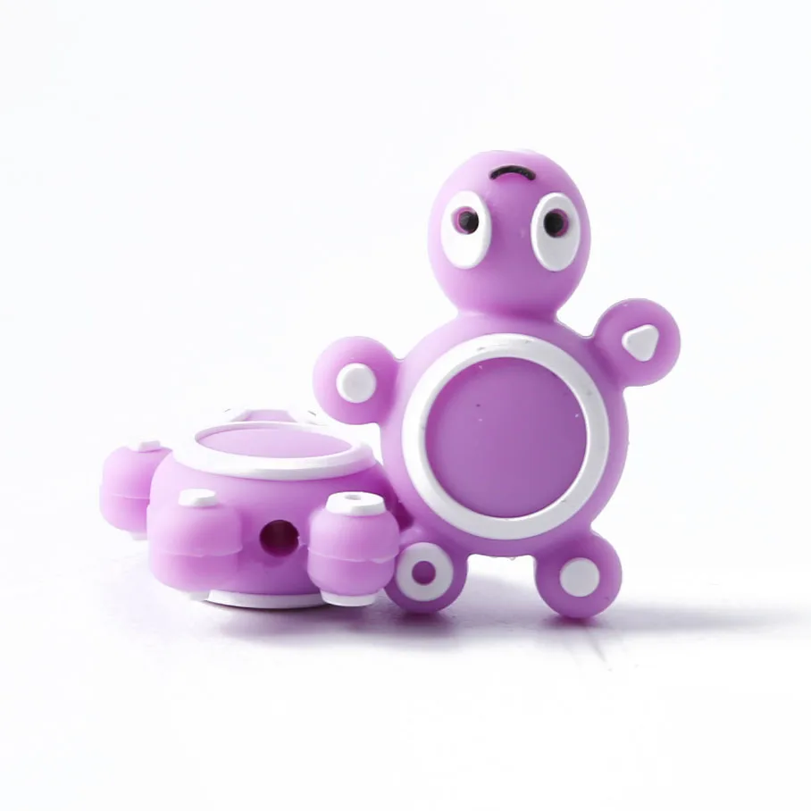purple tortoise Давайте сделаем Детские Прорезыватели, силиконовые Черепашки, 5 шт., 4-6 месяцев,, DIY, черепаха, пищевая, для домашних животных, грызунов, игрушки, аксессуары - Цвет: purple tortoise