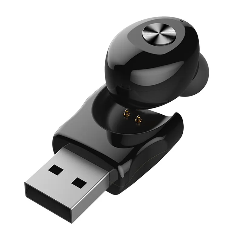 USB Single Hangrui 5,0 TWS беспроводные наушники Airdots Bluetooth HIFI спортивные водонепроницаемые наушники Handsfree Bluetooth наушники USB гарнитура - Цвет: USB Single