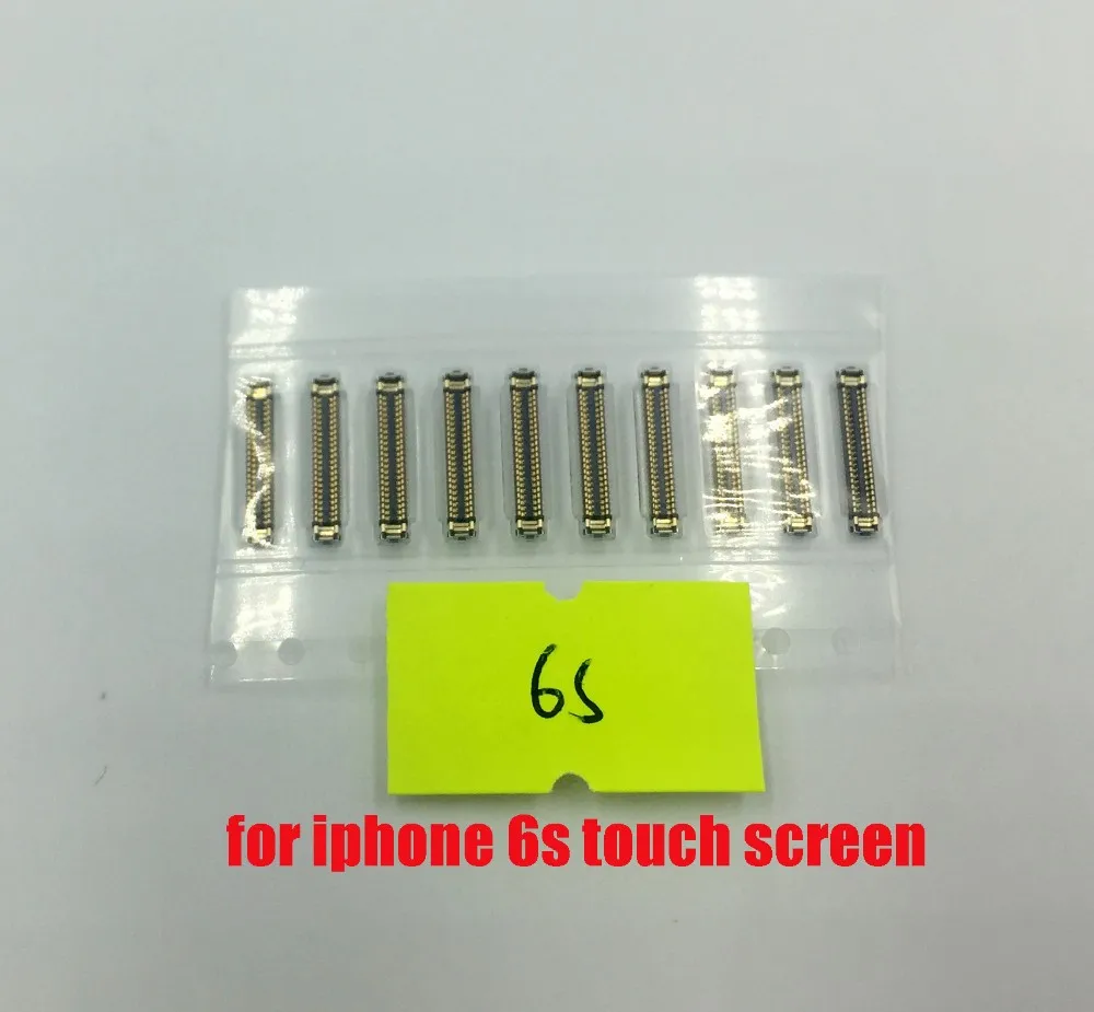 50 шт./лот Оригинальный Новый сенсорный экран FPC Разъем для iPhone 4S 5 5c 5S 6 6plus 6s на