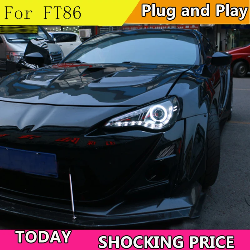 Автомобильный Стайлинг корпус передней фары для Toyota FT86 GT86 2013 фары светодиодный Toyota FT86 фары DRL Объектив Двойной Луч би-ксеноновая лампа