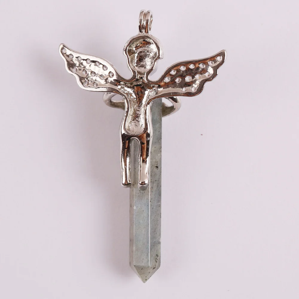 Лабрадорит бриллиантовый Счастливый Ангел ювелирные изделия для женщин подарок