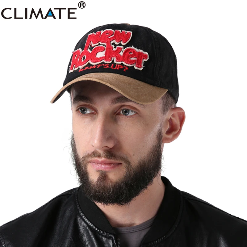 CLIMATE Men Rocker Baseball Caps Hat Women New Suede Cap Adjustable Contrast Faux Leather Wine Young | Аксессуары для одежды