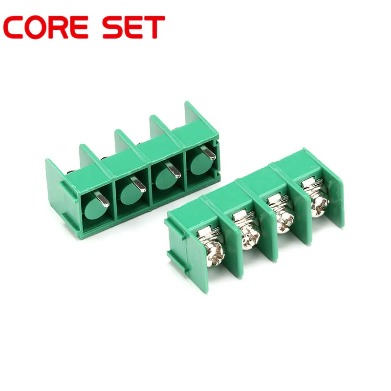 10 шт./лот KF7.62 7 62 мм шаг 4 контакта PCB винтовая Клеммная колодка коннектор 4P 300V/20A|screw