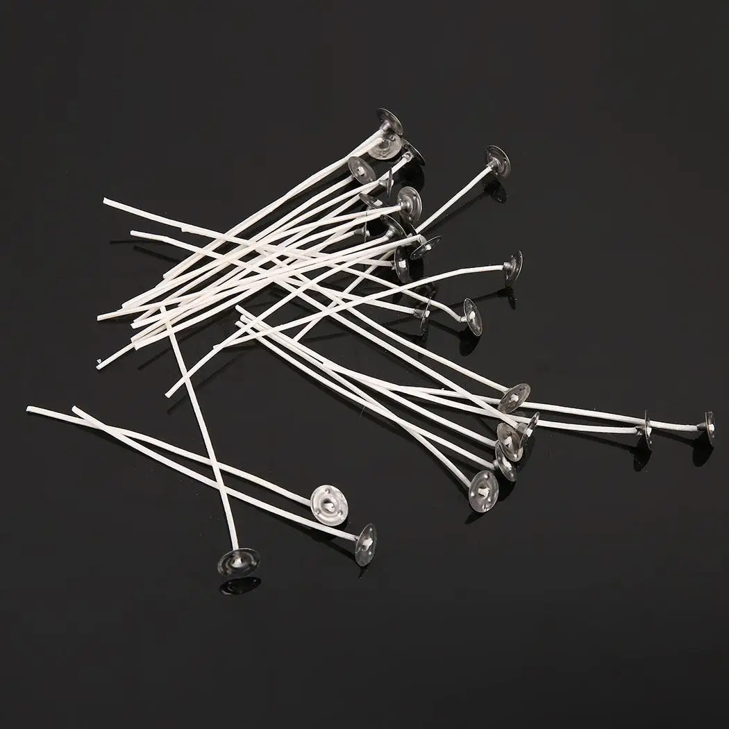 Бездымный Новый 10 см 3 аромат DIY Core Белый экологичный пакет фитиль 9 дюймов