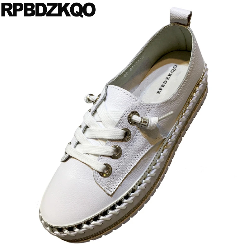 Женские кроссовки со стразами толстая подошва плоская криперы платформа