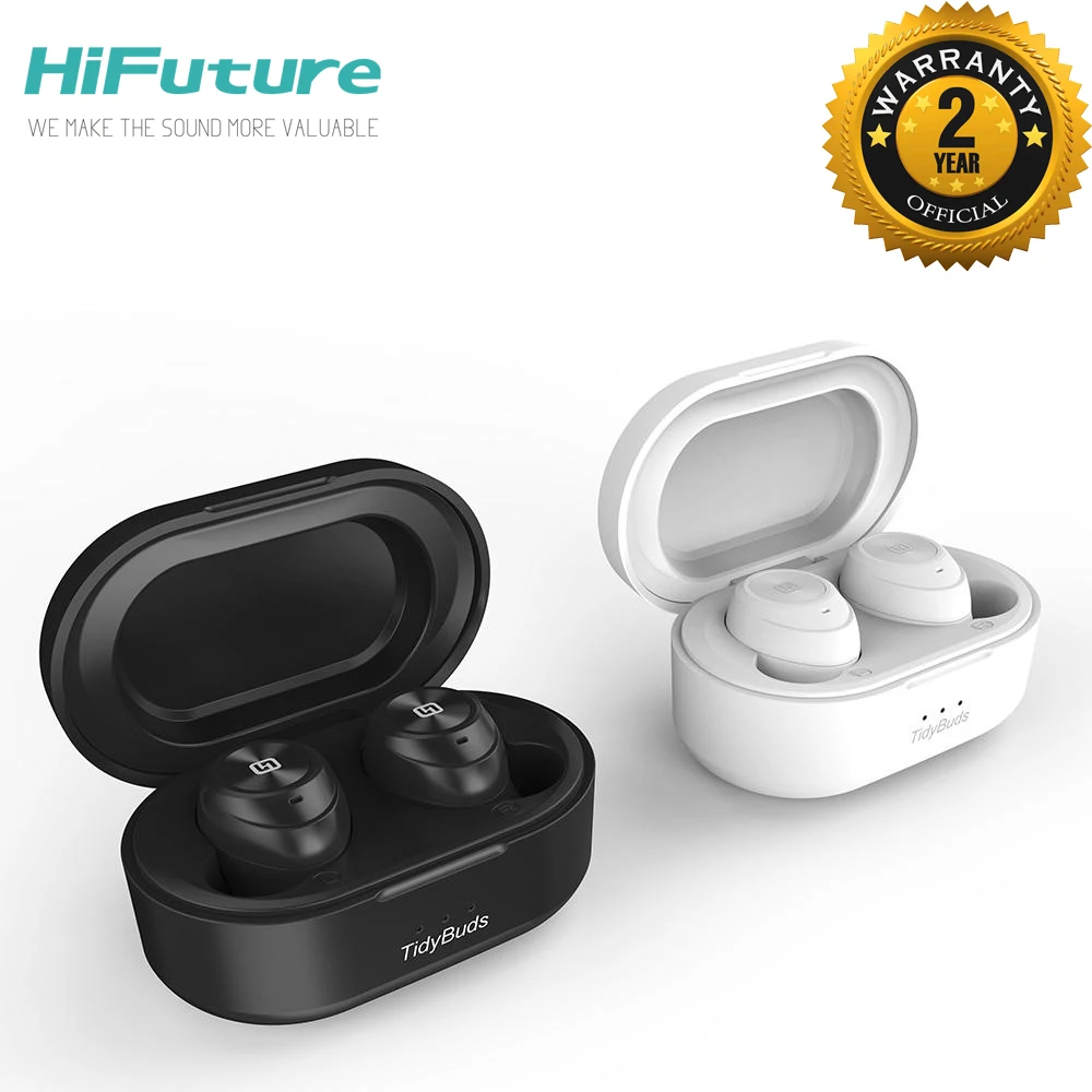 Hifuture Tidybuds TWS Bluetooth V5.0 наушники 3D стерео Спортивные Беспроводные наушники с двойным микрофоном 2 года гарантии