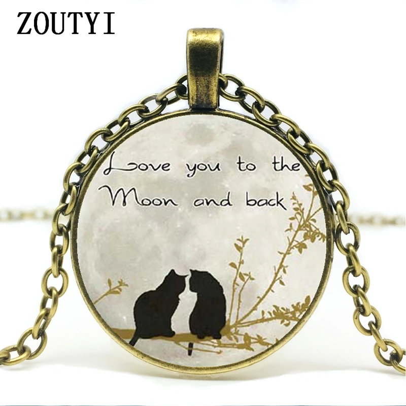Новинка 2018 горячая Распродажа искусственное ожерелье с надписью I love you to the moon and
