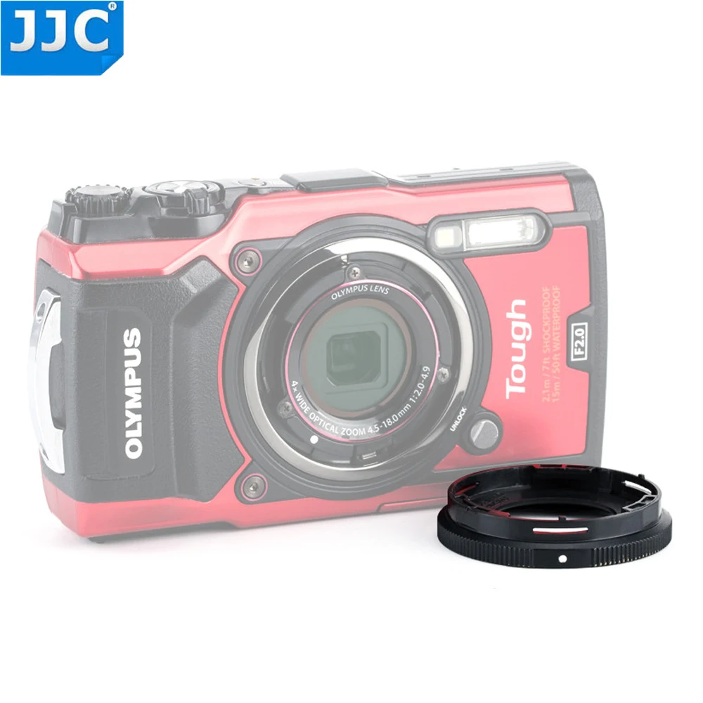 JJC переходное кольцо для объектива Olympus Tough TG-5/TG-1/TG-2/TG-3/TG-4 камера FCON-T01 TCON-T01, как CLA-T01 резьба фильтра 40,5 мм