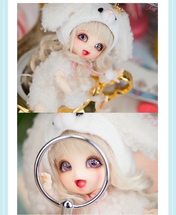 Полный комплект наивысшего качества bjd 1/8 кукла pongpong(Дорогой мой щенок) хобби игрушка в подарок модель переработанной смолы высокого искусства милый