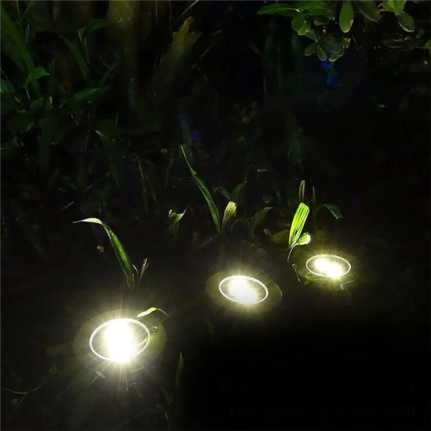 Солнечный 9LED открытый наземный светильник точечный садовый лужайка ландшафтный