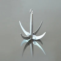 foldable 4 claw anchor sickle water grass plants cutter grasses sharp knife fishing accessories tool tackle tools pesca