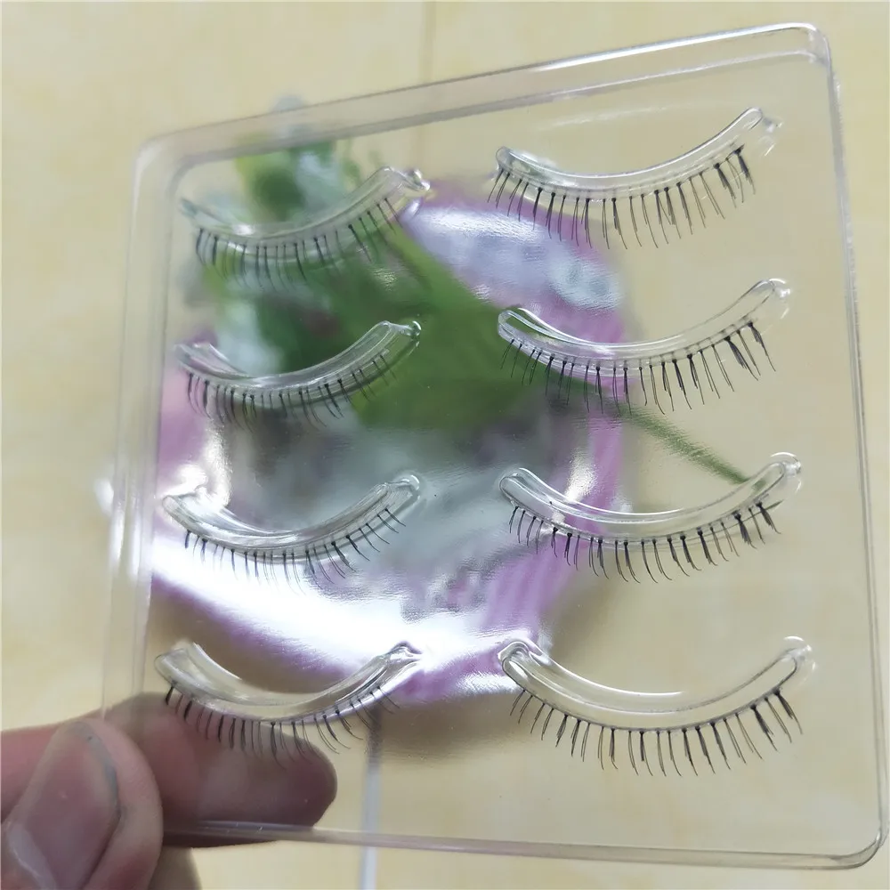 4 пар/кор. женские Искусственные ресницы ручной работы натуральные нижние для