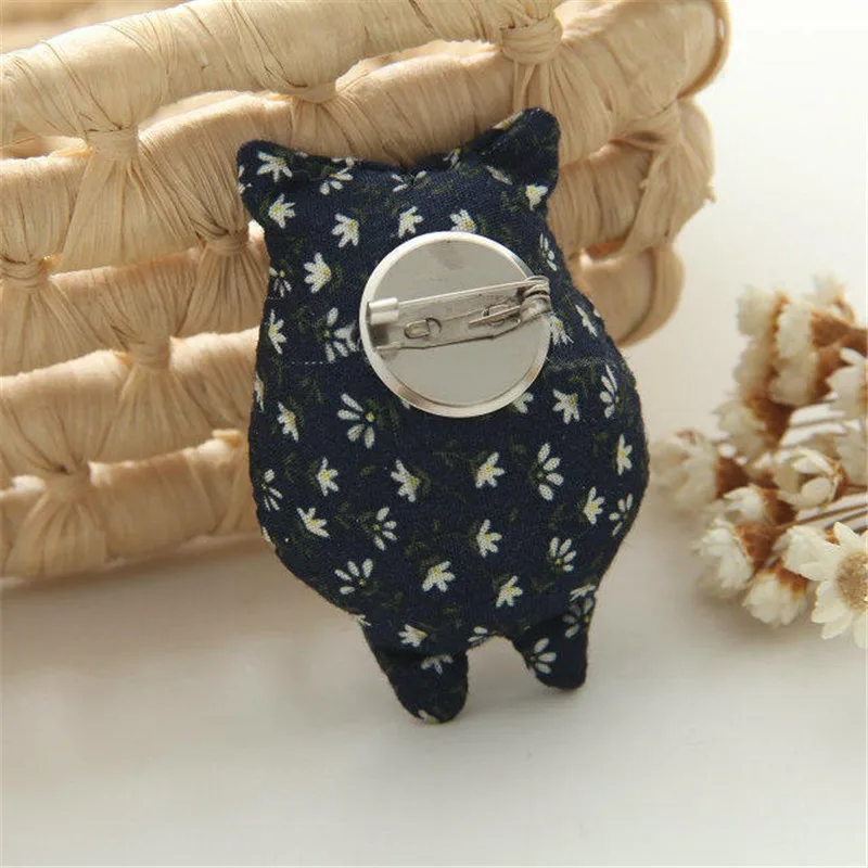 Новая маленькая цветочная ткань женская брошь на заколках супермилые Детские