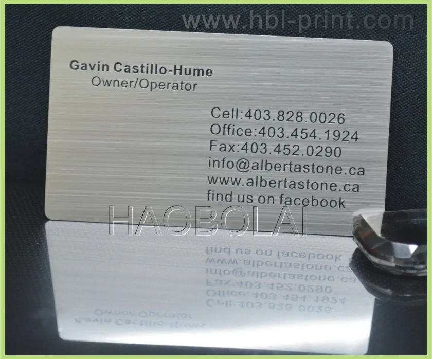 Почищенные на заказ серебряные металлические карты OEM Выгравированные печатные