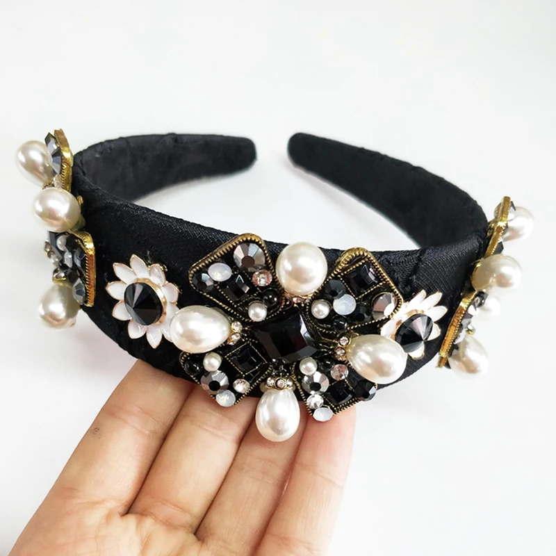 Повязка на голову женская Модный милый ободок с перехлёстом из ткани