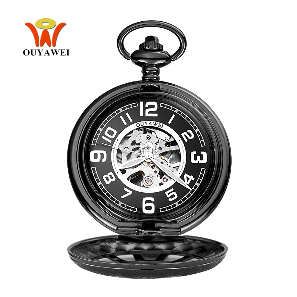 Часы наручные мужские механические модные карманные с подвеской на руку