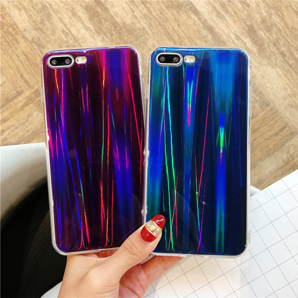 KISSCASE чехлы с лазерным градиентом для Huawei Mate 20 P20 P30 Pro Lite мягкий чехол P Smart Y9 2019 Y6 Y5 Y7