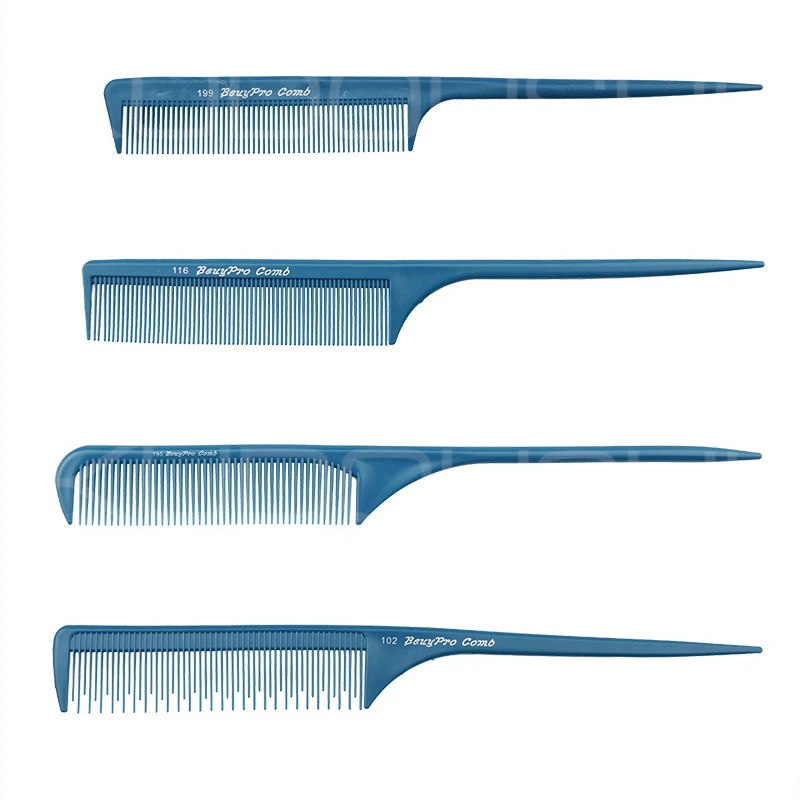 7 шт./лот зеленые профессиональные расчески Парикмахерская для укладки волос