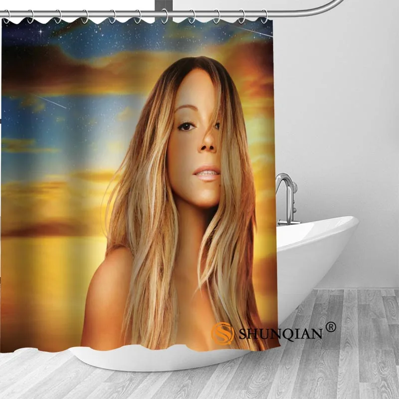 Новинка высококачественные современные занавески для душа с принтом Mariah Carey