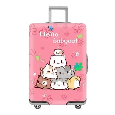 Cat SNUGUG брендовый чемодан на колесиках от 19 до 32 дюймов, сумка для защиты от пыли, Дорожный чемодан, Эластичный Чемодан, защитный чехол для путешествий - Цвет: Cat