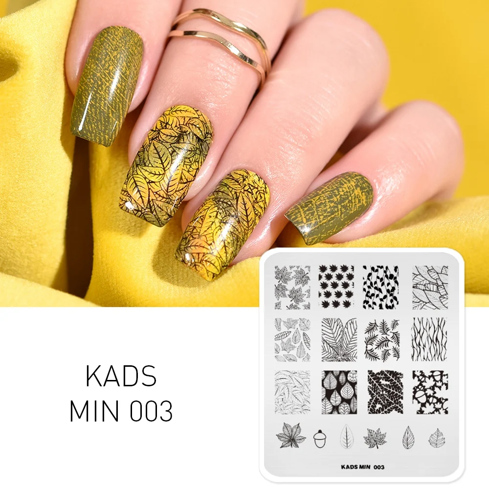 

KADS Flower plant nail stamping plates design nail stamp plate Image Plate DIY Stamp Template Nail Stencil Tool Kits