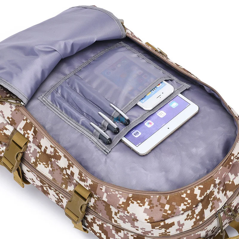 Многофункциональная сумка тканевая через плечо камуфляжная Большая