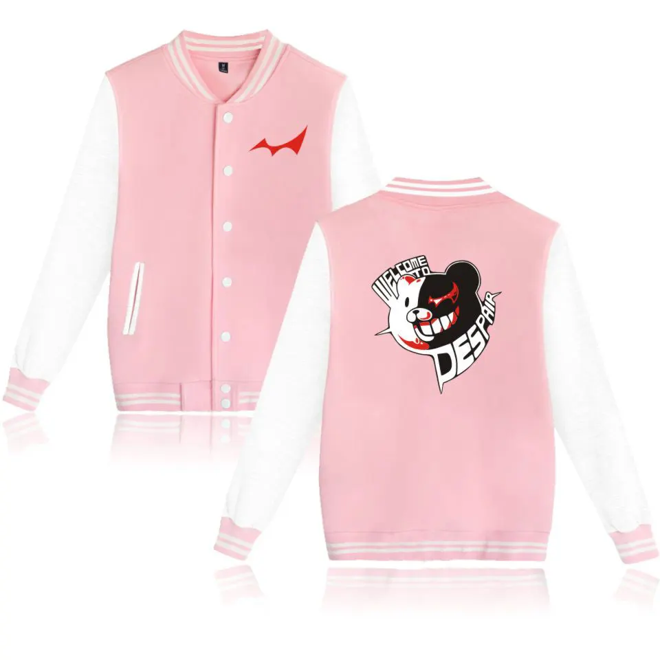 Dangan Ronpa куртки хит продаж модная повседневная осенне-зимняя бейсбольная куртка с