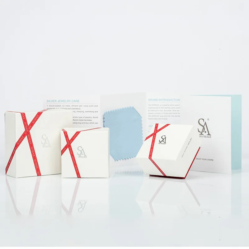 Sa silverage реальные 925 пробы Серебряные ювелирные изделия Стад Шарм Сердце Любовь