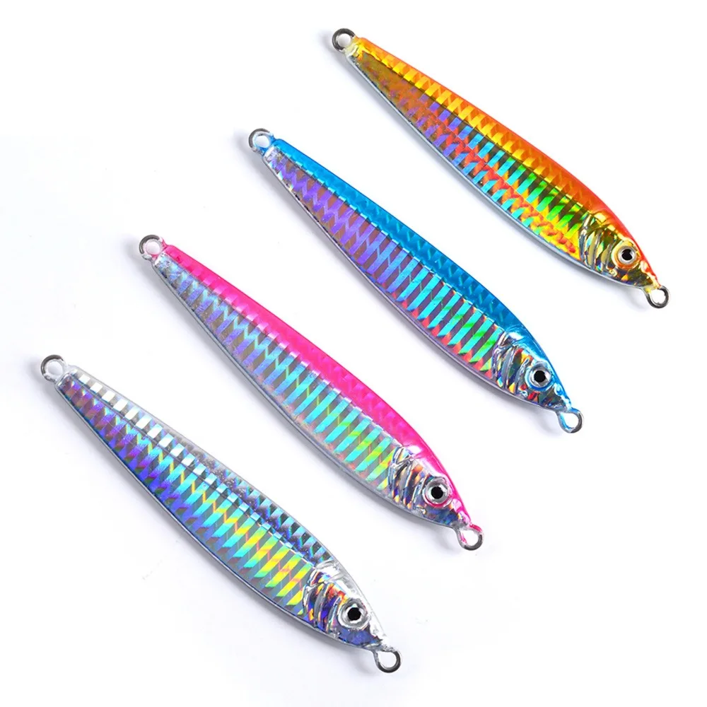 

5PCS Deep sea Jigging Fishing Ocean Boat Rock Beach Slow Jig Jigbait Spoon Lure baits 60/80/100g