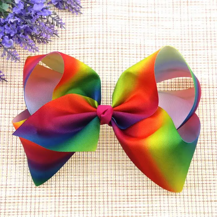 60 шт DHL Бесплатная доставка 8 дюймов Jojo Hairbow Ombre аксессуар лента для волос|ribbon hair