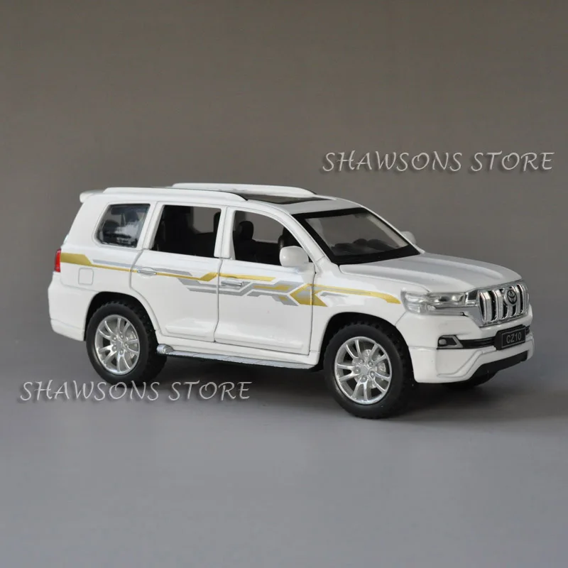 Литая металлическая модель автомобиля 1:32 игрушки для Toyota Land Cruiser Prado SUV Реплика со
