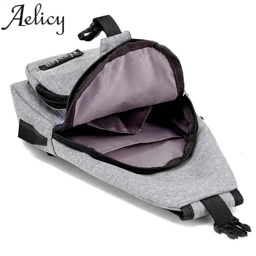 Aelicy рюкзак с защитой от кражи унисекс USB повседневный из парусины через плечо