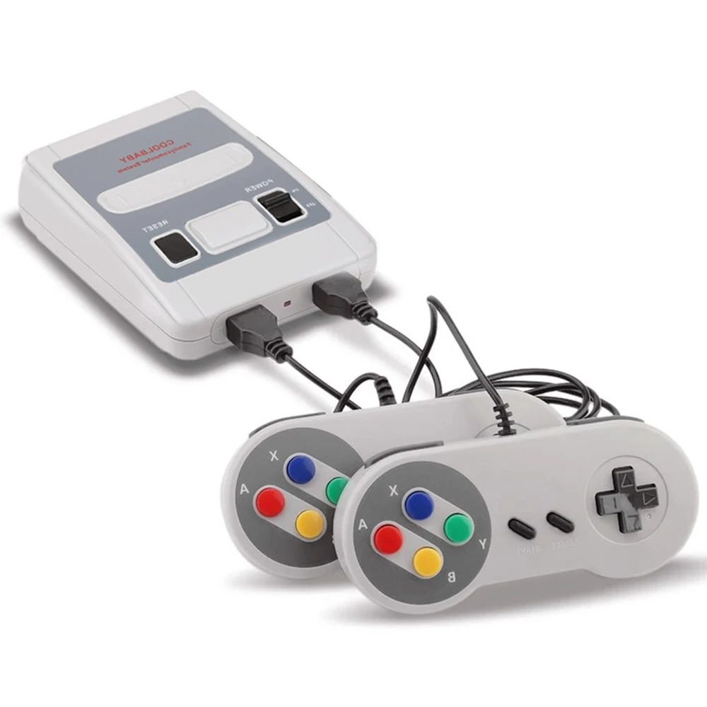 Super SNES мини семейный ТВ 8 бит видео игровая консоль Ретро Классический AV выход видео Портативный игровой плеер встроенный 620 игр