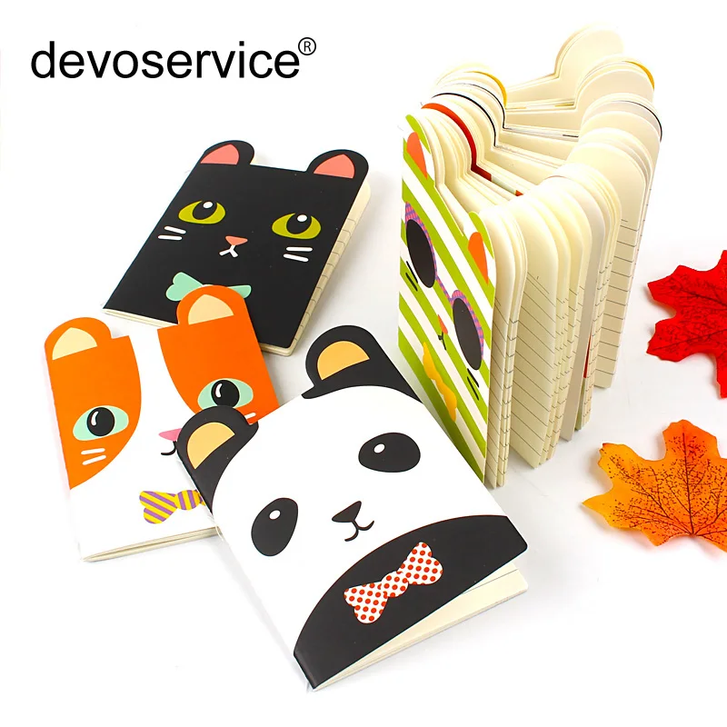 2 шт. креативный мини блокнот с милыми мультяшными животными маленькая учебная