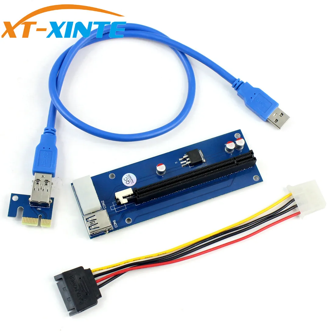USB 3,0 PCI-E Express 1x to 16x удлинитель Riser Card Adapter Pcie 1 to 4 USB конвертер видеокарта для Miner BTC Litcoin