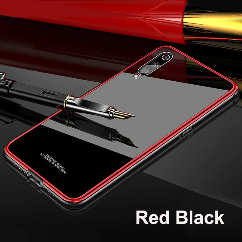 Leanonus закаленное стекло задняя крышка для Xiaomi mi 9 mi 9 SE чехол для Xiaomi mi 8 mi 8 SE Жесткий ПК+ металлический бампер противоударный чехол