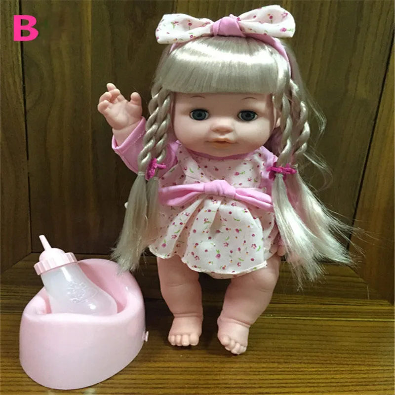 Детские куклы reborn kawaii Игрушки для маленьких девочек звуковые напитки вода