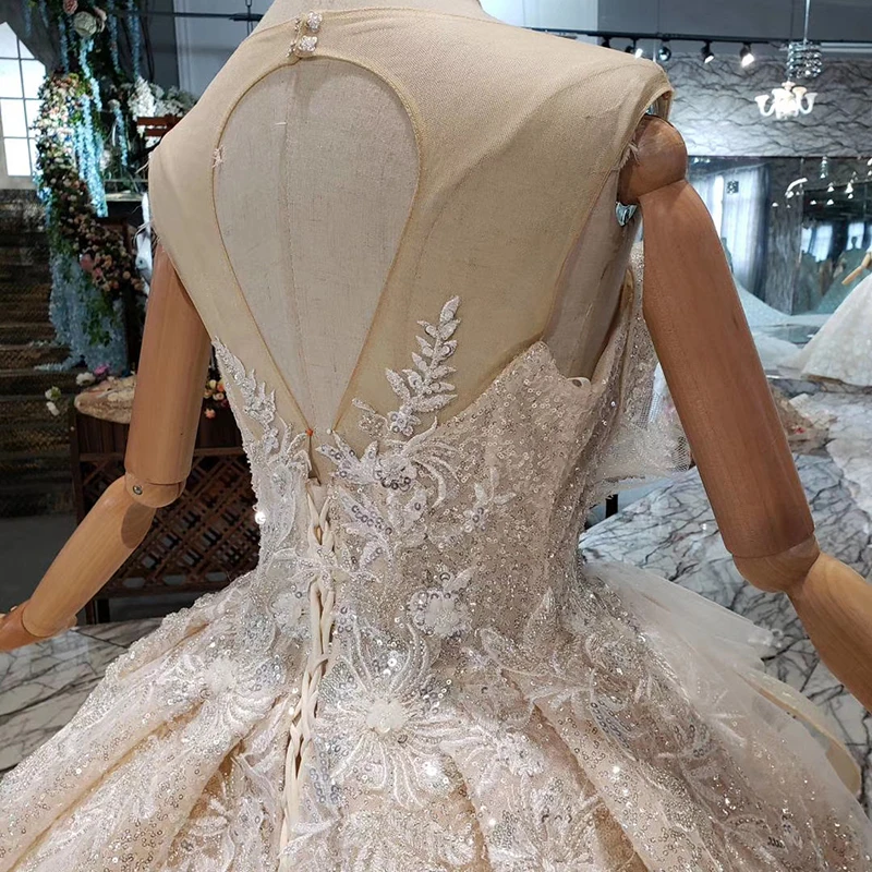 Свадебное платье свадебное без рукавов с круглым вырезом и на спине|Свадебные