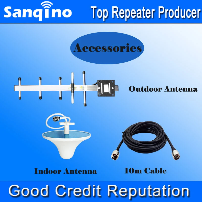 Sanqino 3G повторителя 2100 UMTS мобильный ретранслятор 70db усиления усилитель сигнала