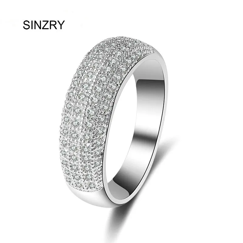 SINZRY ювелирные изделия Cut кубический цирконий для невесты кольца на палец фианит