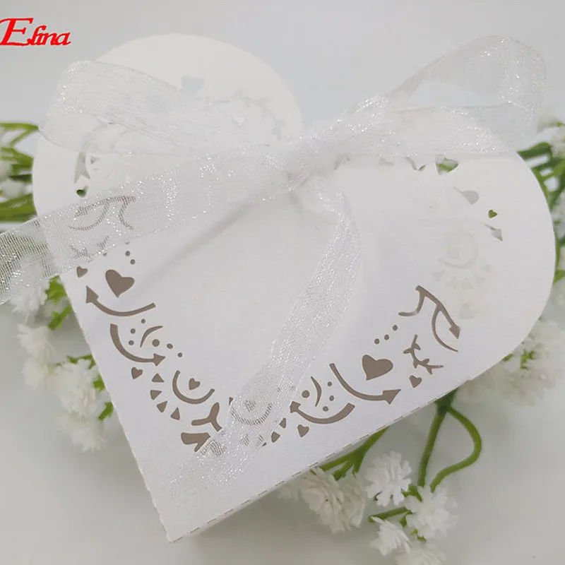 White 10 шт. коробка конфет драже подарок на год коробка «любящее сердце» Свадебные украшения пользу Бумага Подарочный пакет для вечерние принадлежности для Хэллоуина 5z - Цвет: White