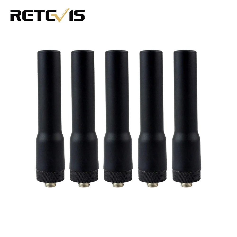 5 шт. антенна двухдиапазонная VHF UHF 144/430 МГц SMA-F для Kenwood BAOFENG UV-5R Retevis H777 Ham Радио C9004A |
