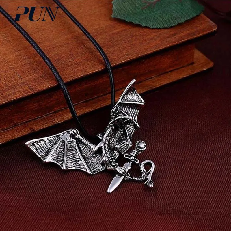 Ожерелье в стиле панк с подвеской PUN ожерелье из титановой стали|Ожерелья