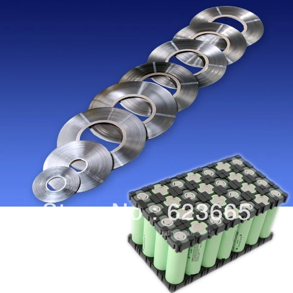 Бесплатная доставка! 99.9% Чистый Никель пластина 0 1*7 мм 18650 литиевая батарея никель