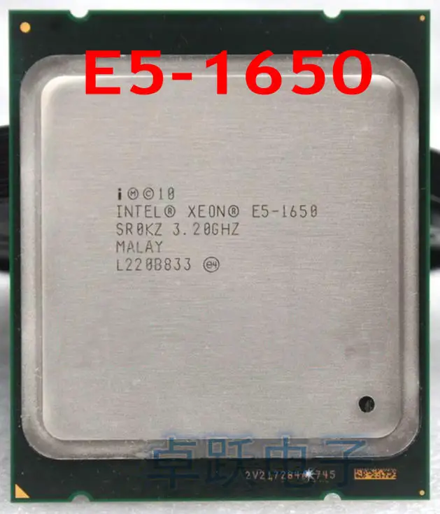Оригинальный процессор Intel Xeon E5 1650 шесть ядер 3 2 ГГц LGA 2011 TDP 130 Вт 12 Мб кэш памяти 32