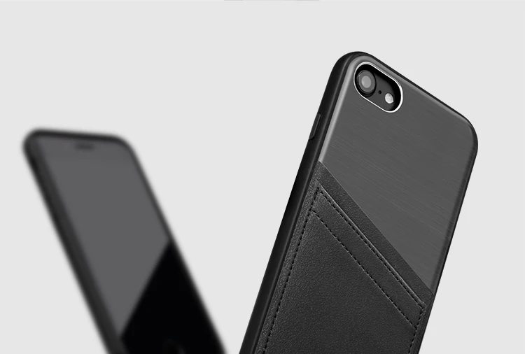 NILKIN для iphone 7 чехол NILLKIN Стильный комбинированный ретро кожаный+ Матовый металлический слот для карт задняя крышка для телефона для Apple iphone 7