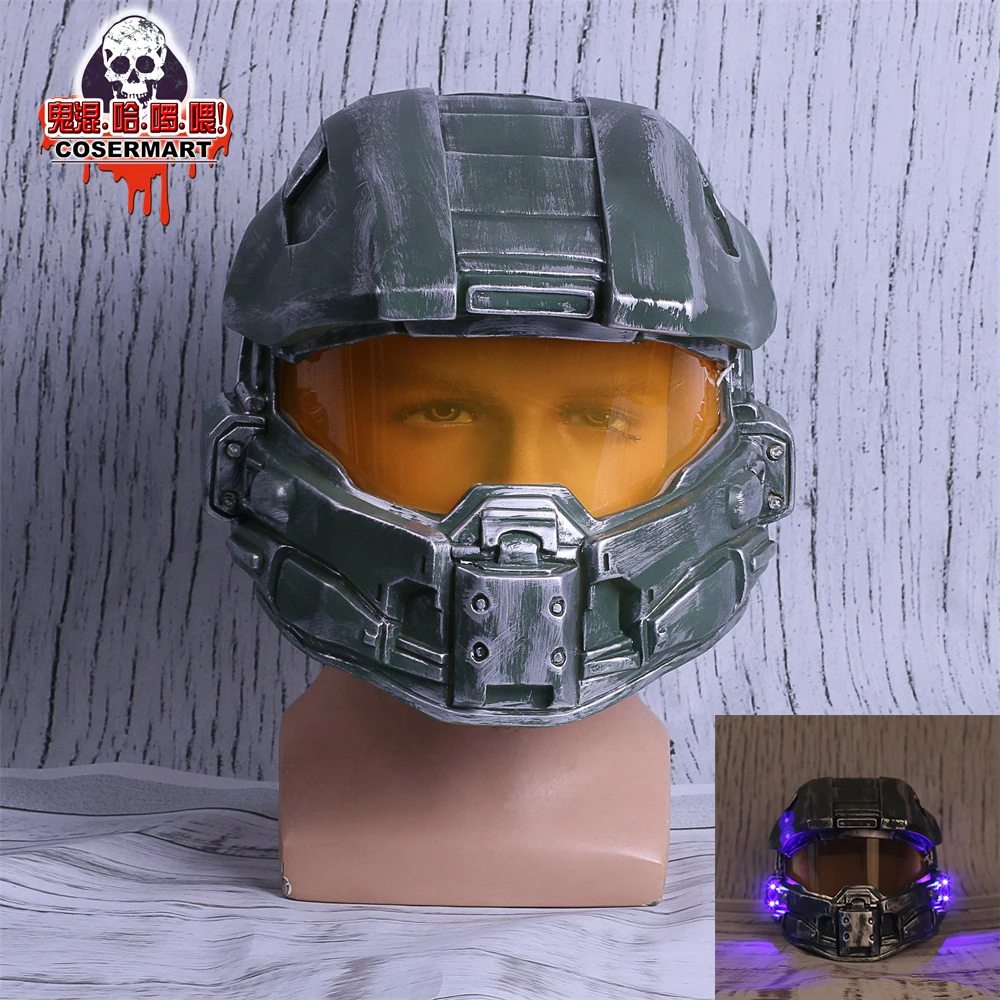 Halo 4 шлем реквизит Реплика Косплей Костюм Полная Голова маска ПВХ оборудование Мастер Главный аксессуары для игр
