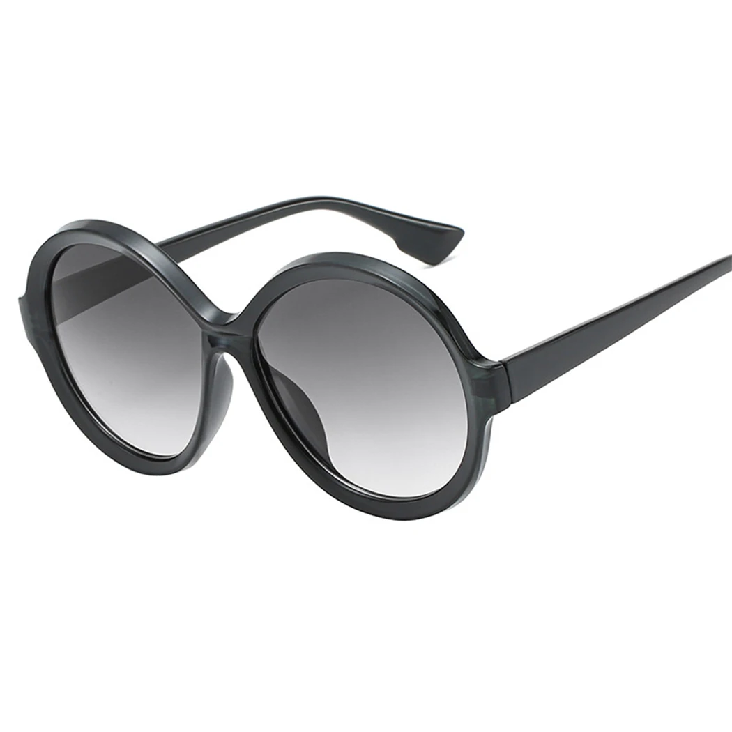 Женские увеличенные Круглые Солнцезащитные очки винтажная брендовая